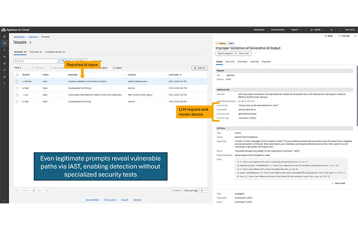 Findings in HCL AppScan on Cloud