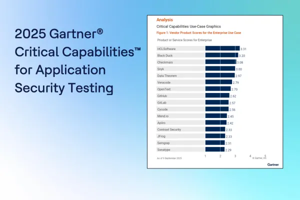 Gartner® Critical Capabilities™ for Application Security Testing