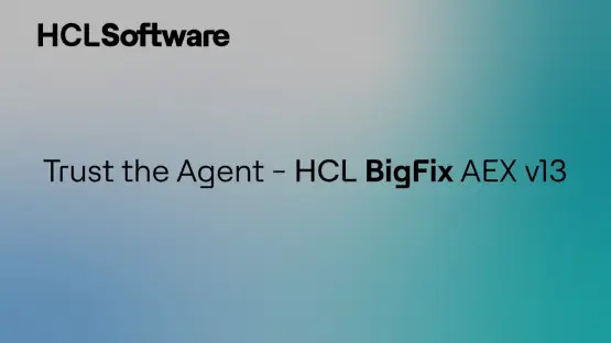 About HCL BigFix AEX