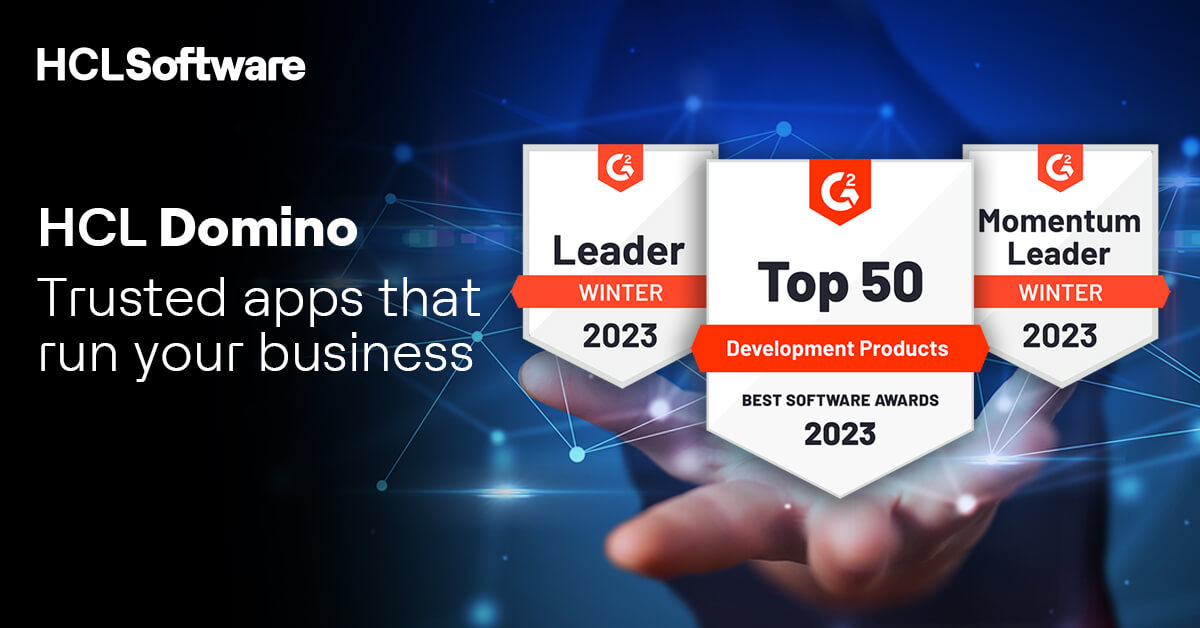 HCL Domino Named Leader in G2's Winter 2023 Report