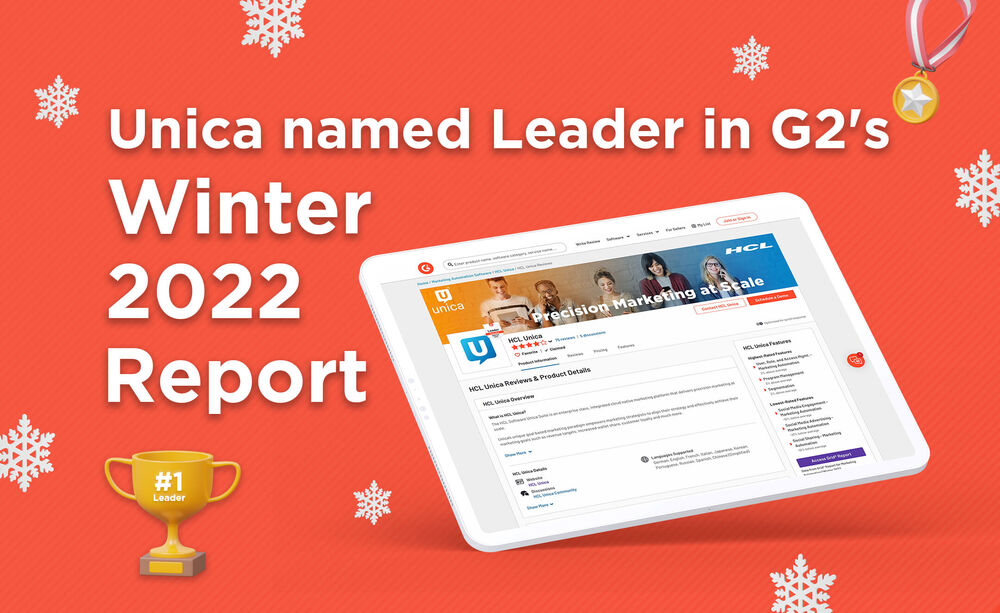 Unica Named Leader in G2's Winter 2022 Report