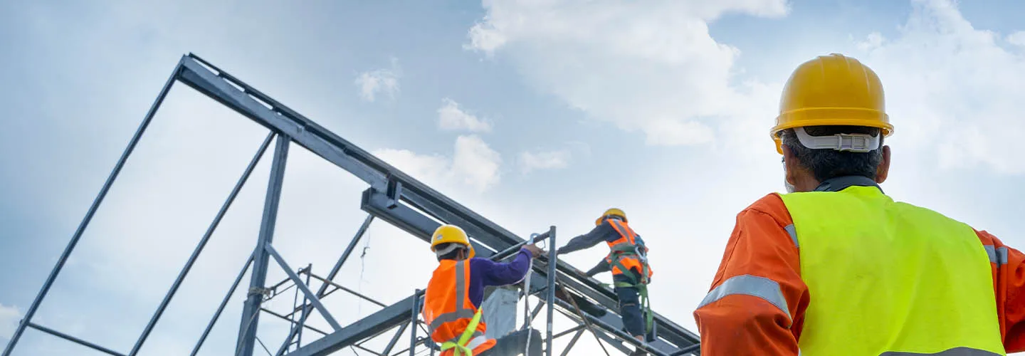 banner showcasing multimillion construction work