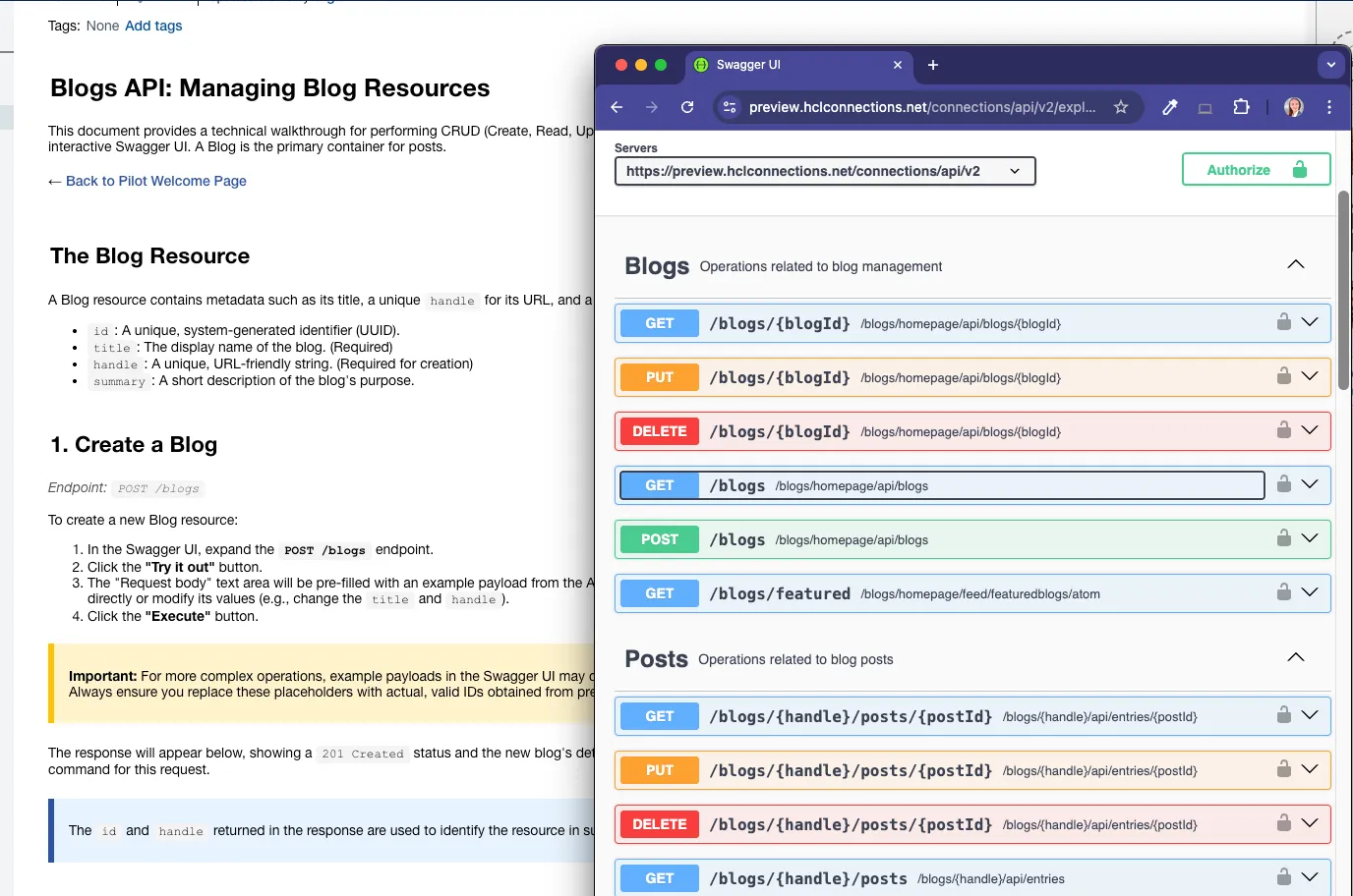 Introducing the Blogs API
