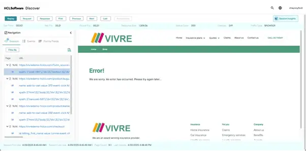 Real-time customer behavior monitoring in HCL Discover+ with no tagging required