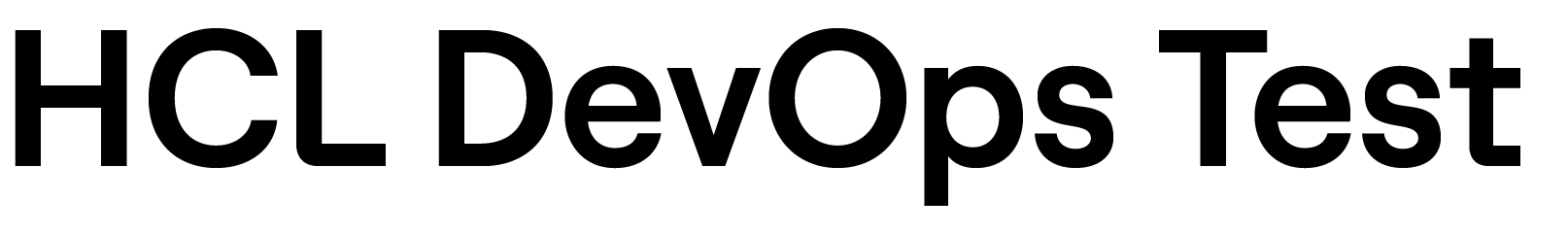 HCL DevOps Test