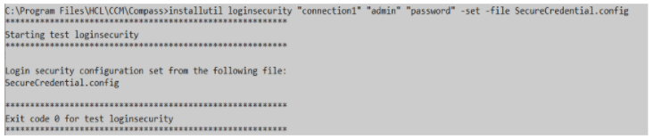 secure credential config