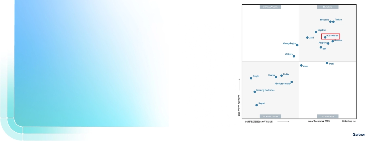 Ein führender Anbieter im Gartner® Magic Quadrant™ 2026 für Endpoint-Management-Tools