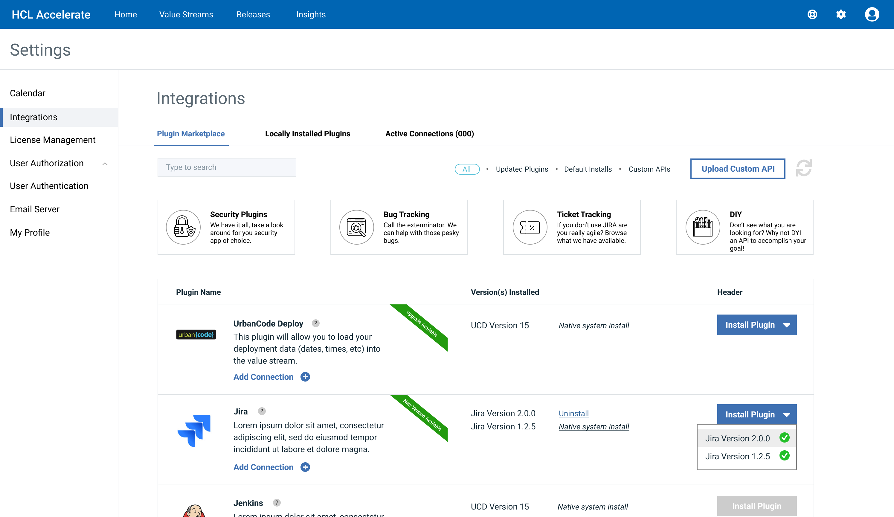 HCL Accelerate - Plugin Ecosystem