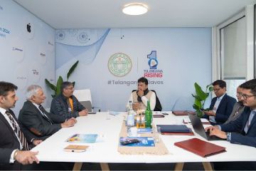 At #WEF2025, the HCLSoftware Team and a Government of Telangana Delegation