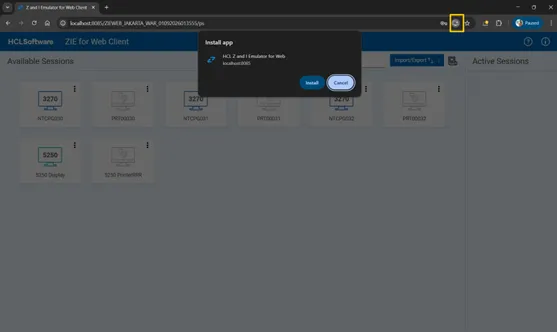 ZIE for Web Client as progressive Web App