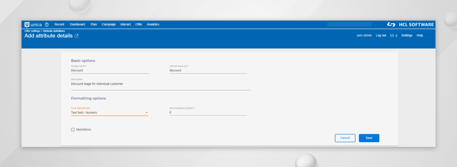 Unica Centralized Offer Management