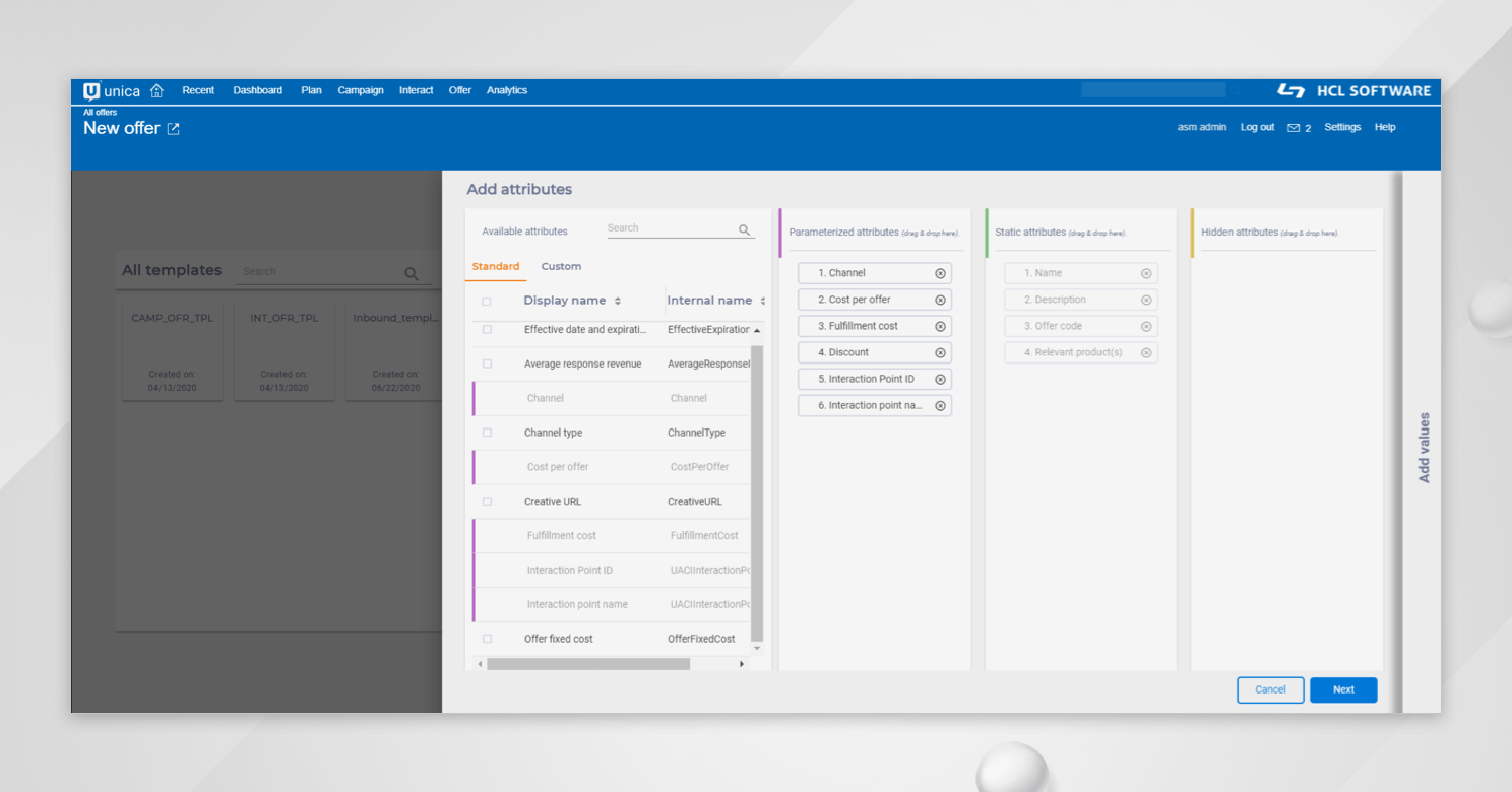 Unica Centralized Offer Management