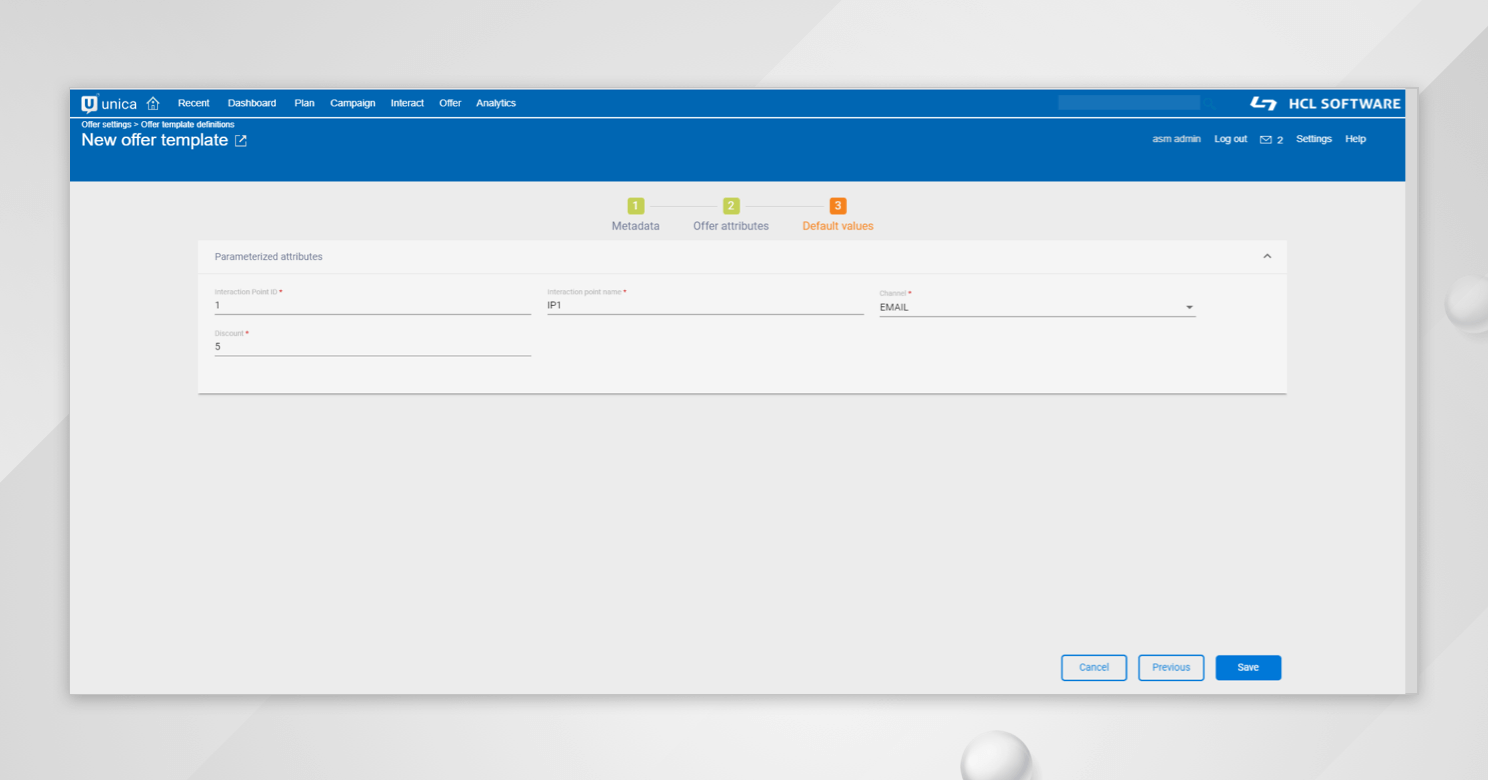 Unica Centralized Offer Management