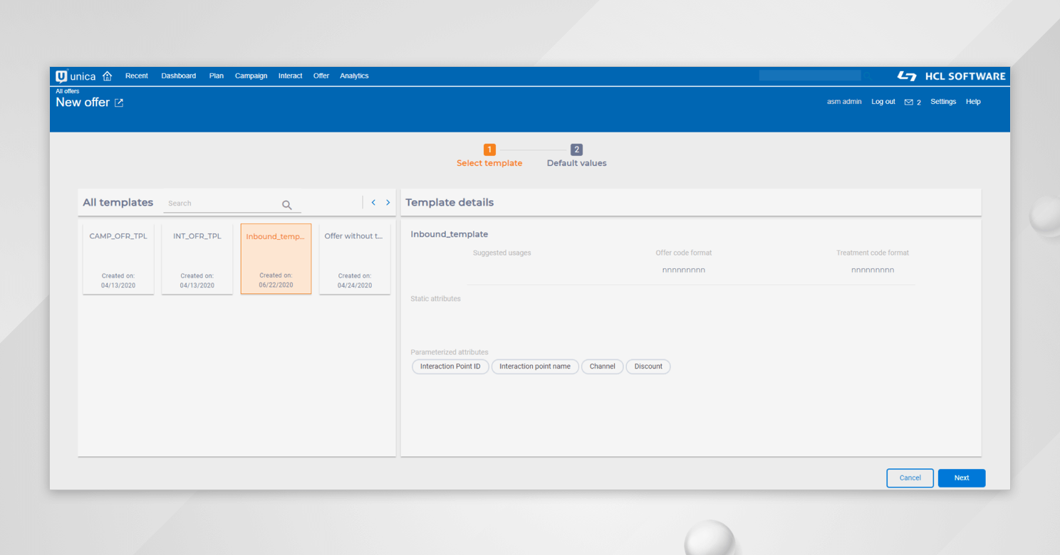 Unica Centralized Offer Management