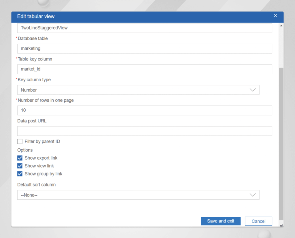 HCL Unica Plan’s TVC Read Only Grid
