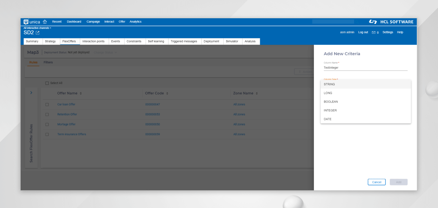 FlexOffers in Unica Interact
