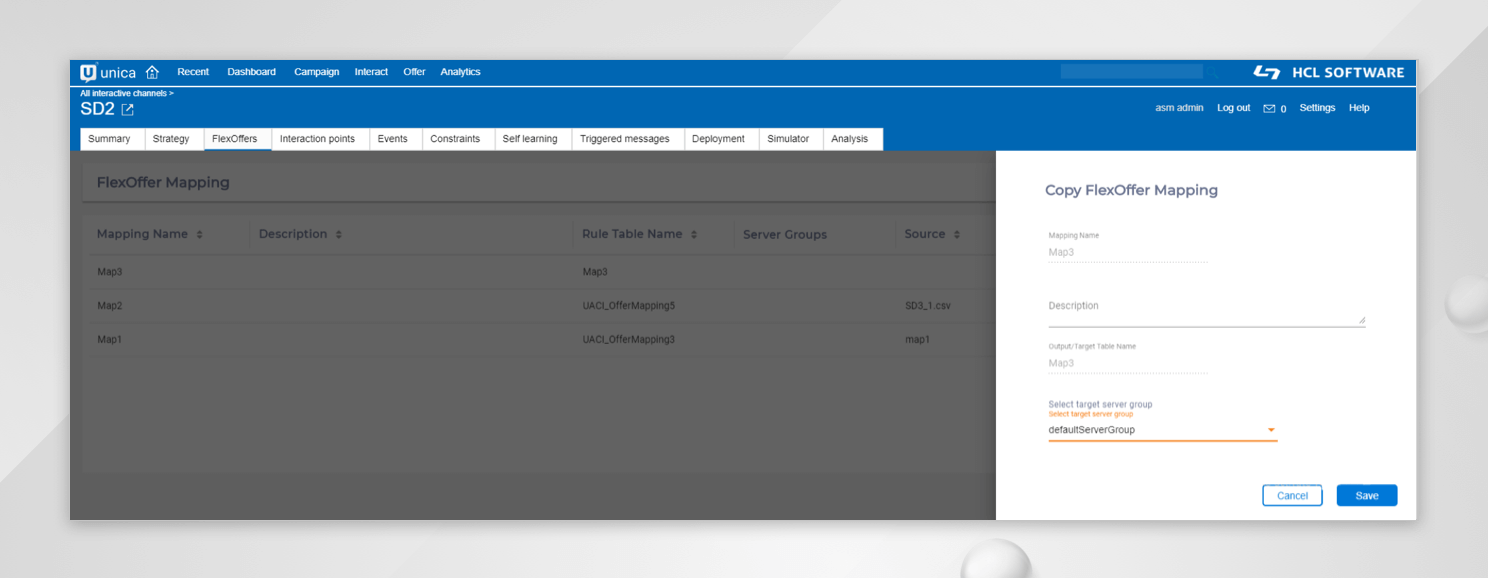 FlexOffers in Unica Interact