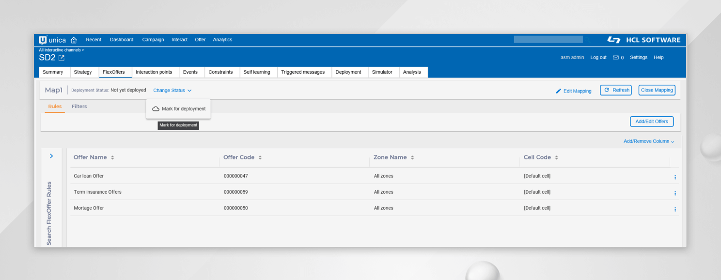 FlexOffers in Unica Interact