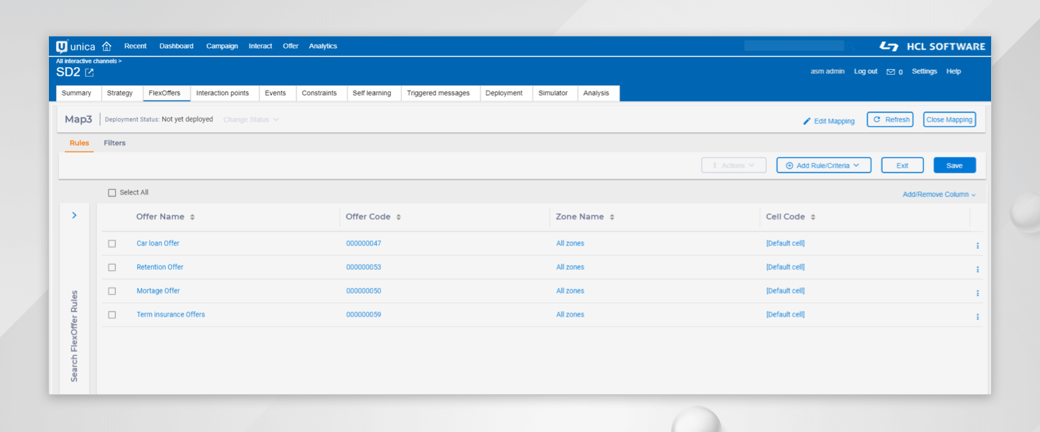 FlexOffers in Unica Interact