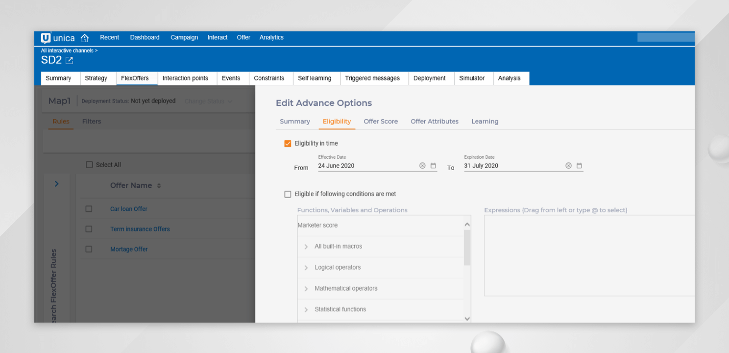 FlexOffers in Unica Interact