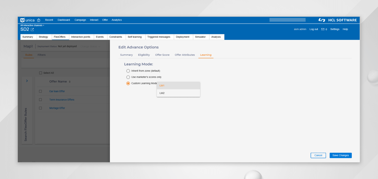 FlexOffers in Unica Interact