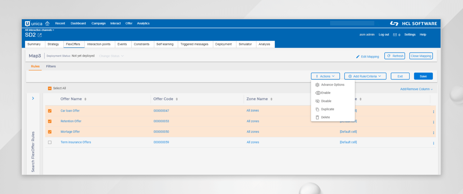 FlexOffers in Unica Interact