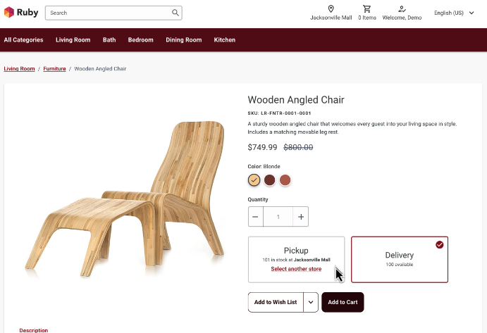 A screenshot of a wood chair Description automatically generated