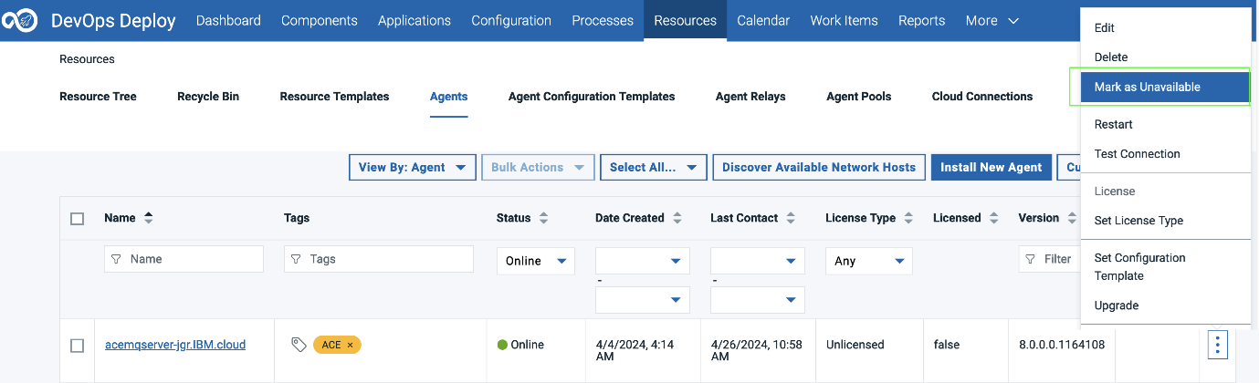 Unavailable Status for Online Agents