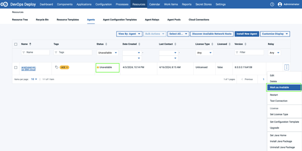 Unavailable Status for Online Agents