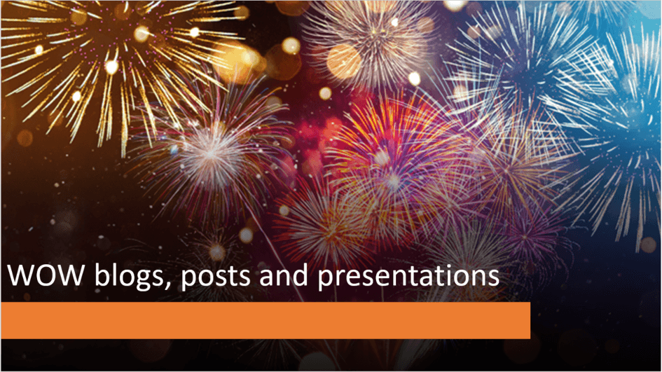wow blog and presentations