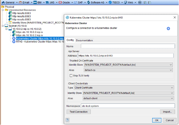 kubernetes cluster config