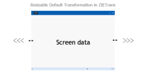 Default Transformation Modal before resizing
