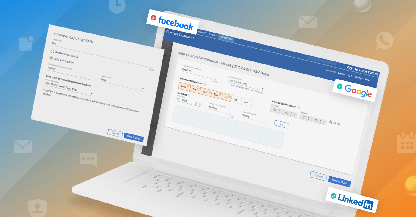 Unica Contact Central - define channel and regional preferences and execute outreach that is compliant with enterprise protocols and local governmental regulations