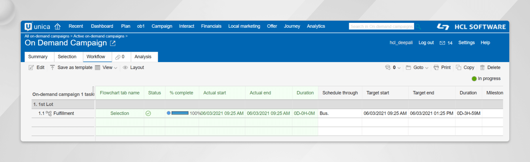 Unica Collaborate – Lists and On Demand Campaigns