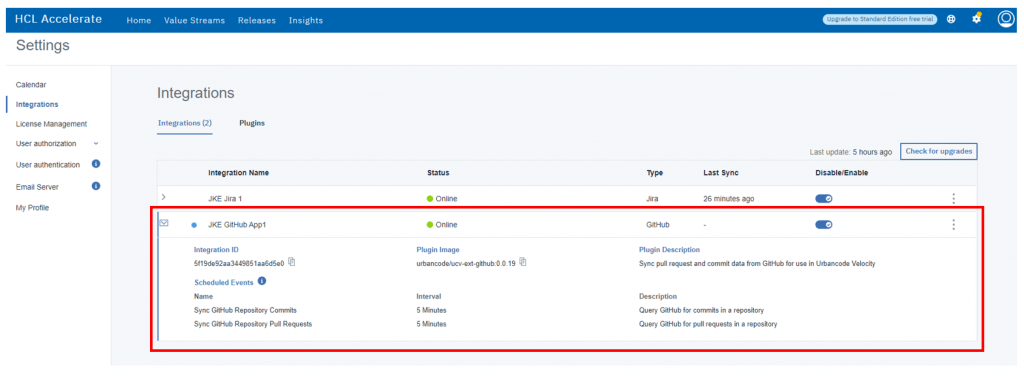 hcl accelerate vsm with github and jira