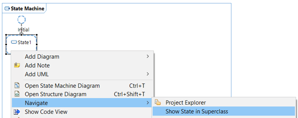 Navigation to Inherited Elements