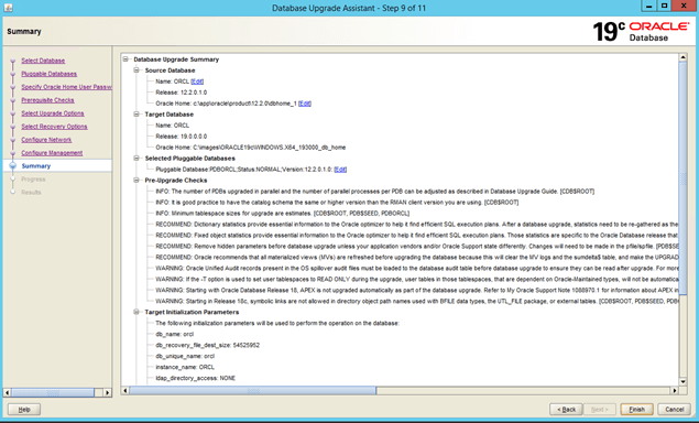 enforce the database instance of Workload Automation