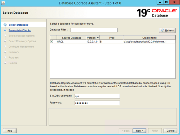 enforce the database instance of Workload Automation