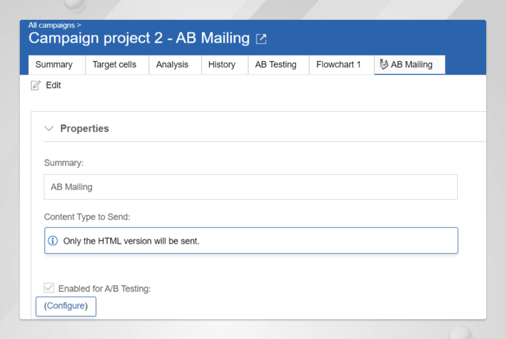 AB Testing in HCL Unica Deliver