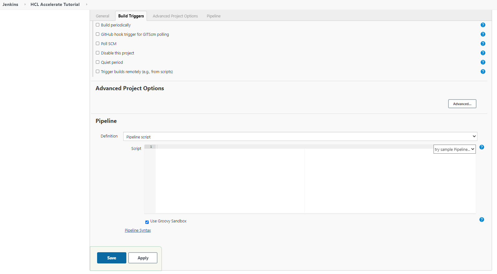 HCL Accelerate VSM with Jenkins