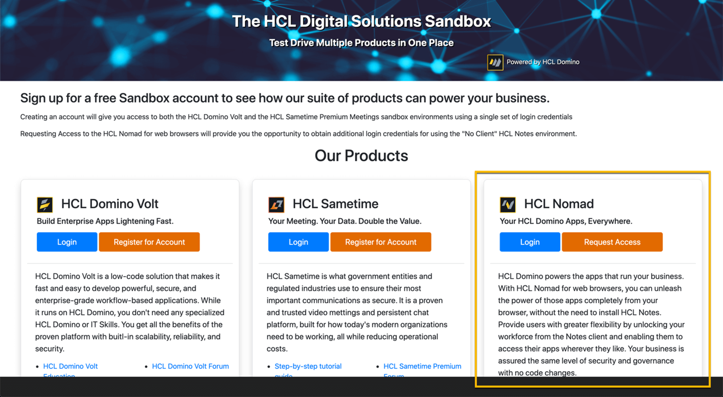 HCL Digital Solutions Sandbox