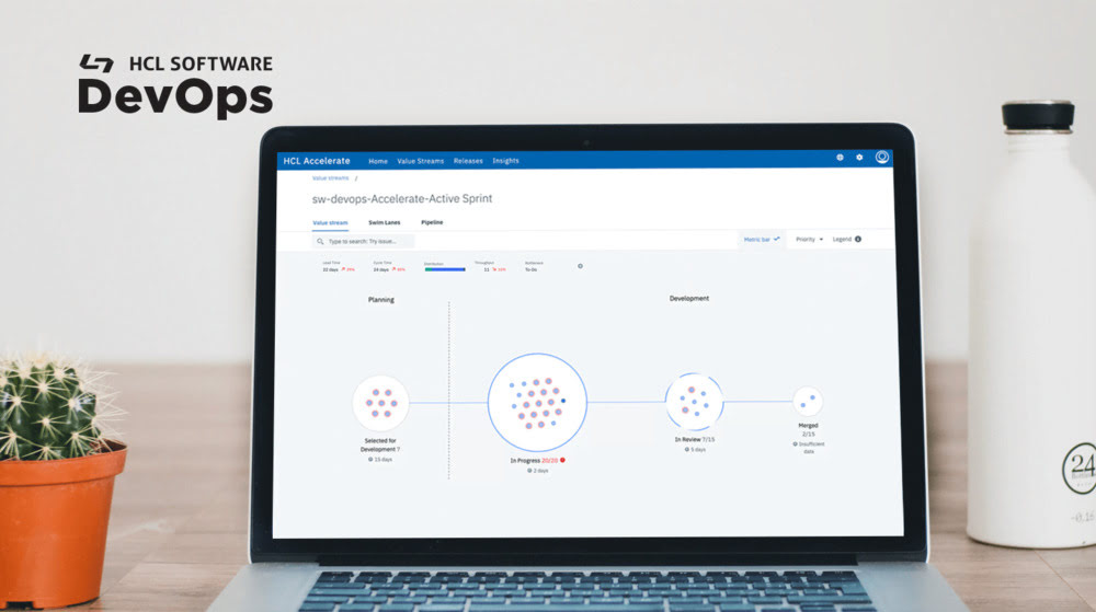Get insights into your value stream with the HCL Accelerate Metrics Bar