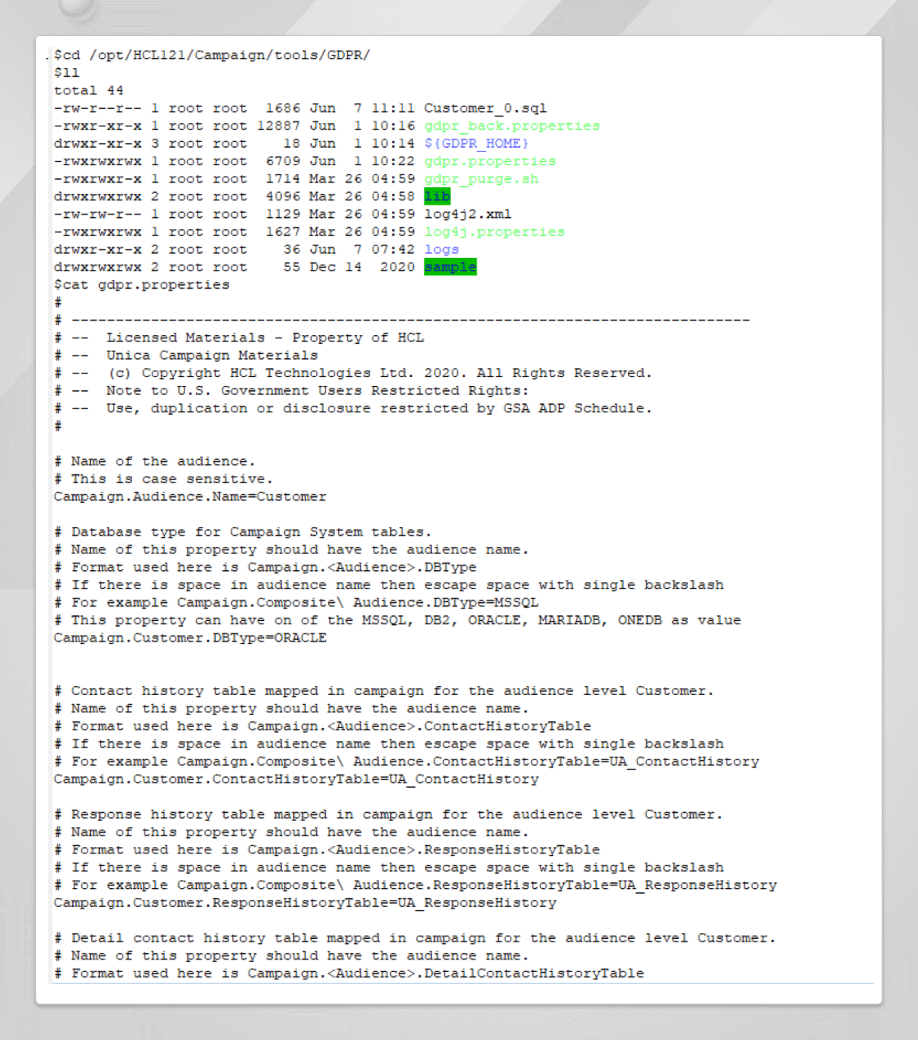 GDPR utility of Unica Campaign offering .