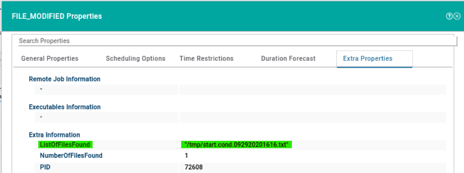 extra properties tab