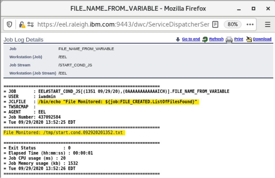 file name from variable