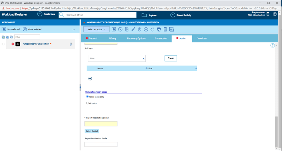 Additional Job Configuration Section B