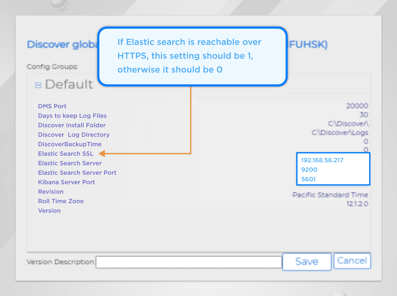 Configuring ELK components in Unica