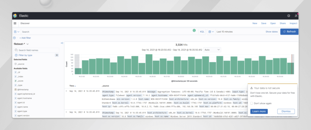 Configuring ELK components in Unica