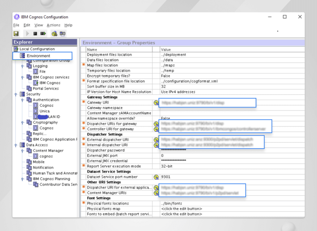 Cognos upgrade from v10.2.x to v11.0.9