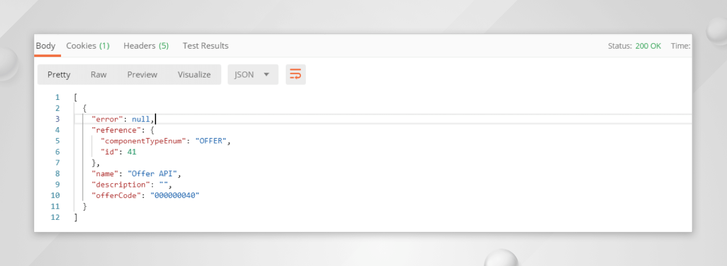 Create offer with attributes- V1
